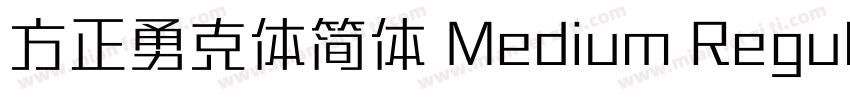 方正勇克体简体 Medium Regular字体转换